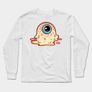 melting pizza graphic sublimation Long Sleeve T-Shirt